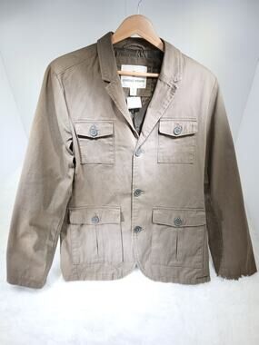 Mutual Weave Olive Drab/Brown Utility Field Jacket - Men's Size Medium